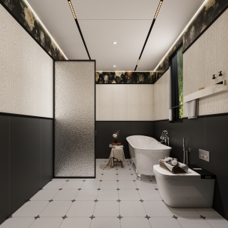 三层法式卫生间