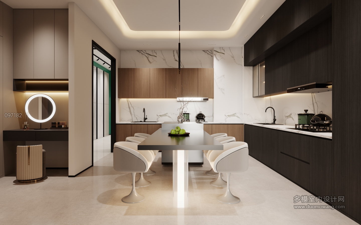 现代柜体展区B特写