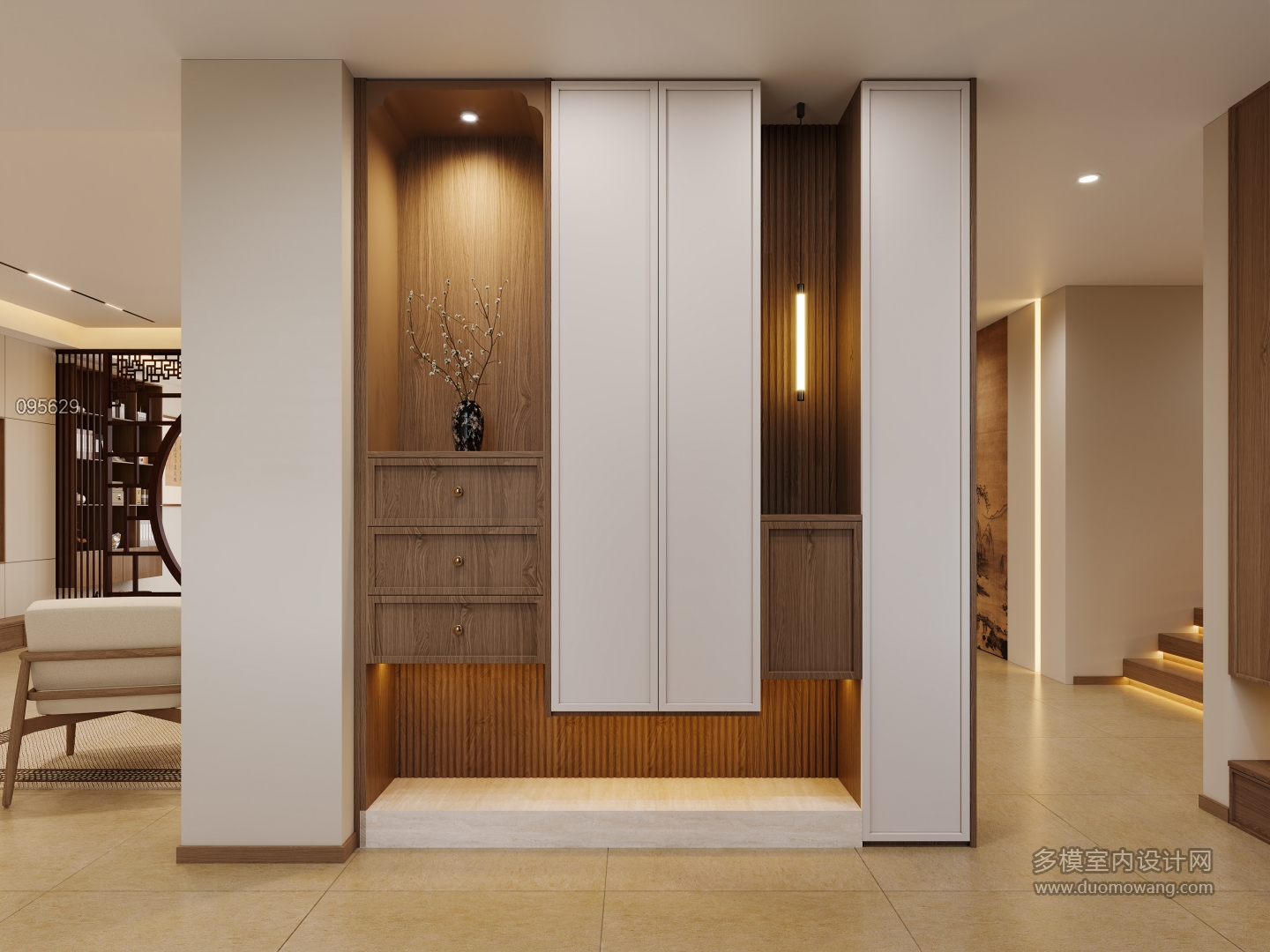 新中式玄关单张