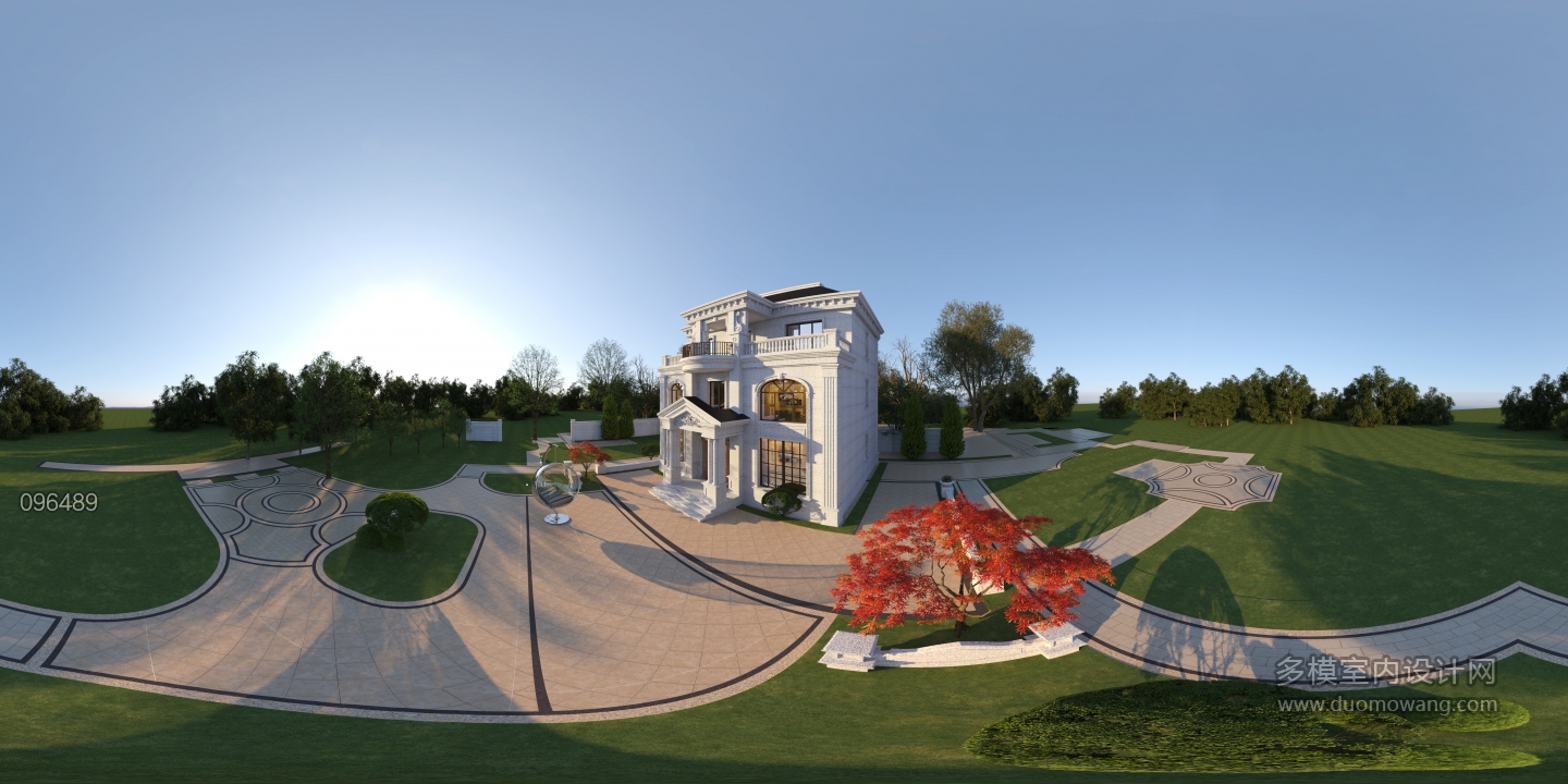 908伯爵米黄别墅全景