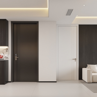 现代极简-沙发墙静态