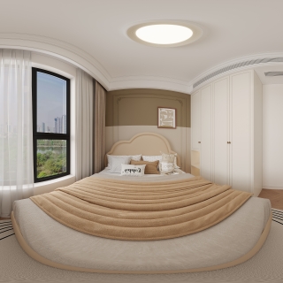 法式北次卧全景