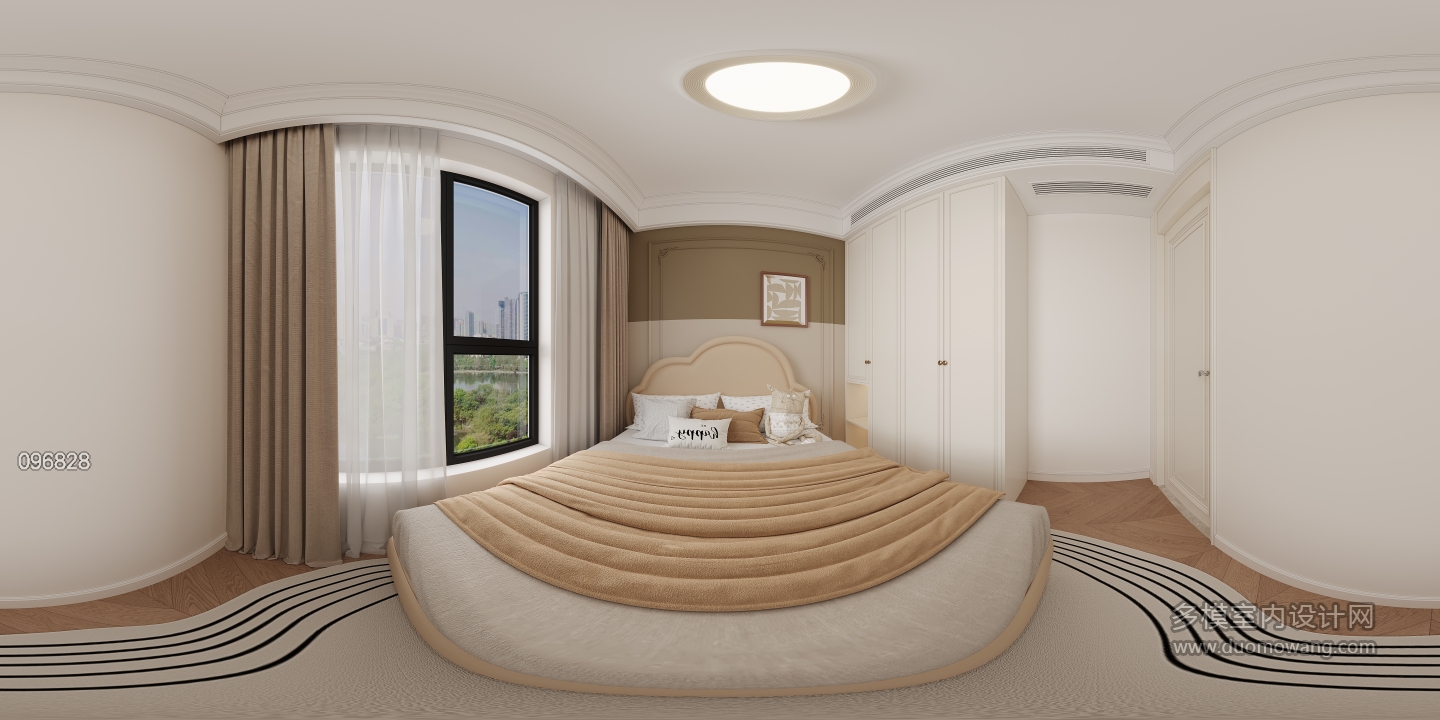 法式北次卧全景