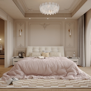 法式主卧特写