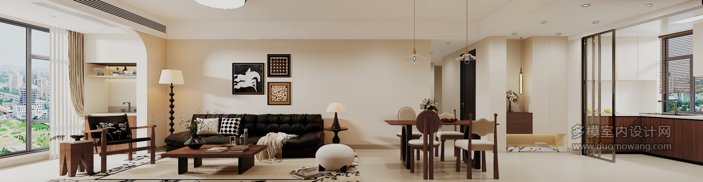 中古风沙发背景墙静态