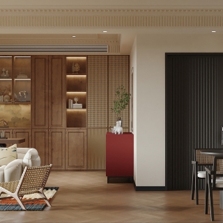 法式中国风 客餐厅 单张2