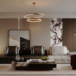 意式客餐厅最新版_单张沙发背景