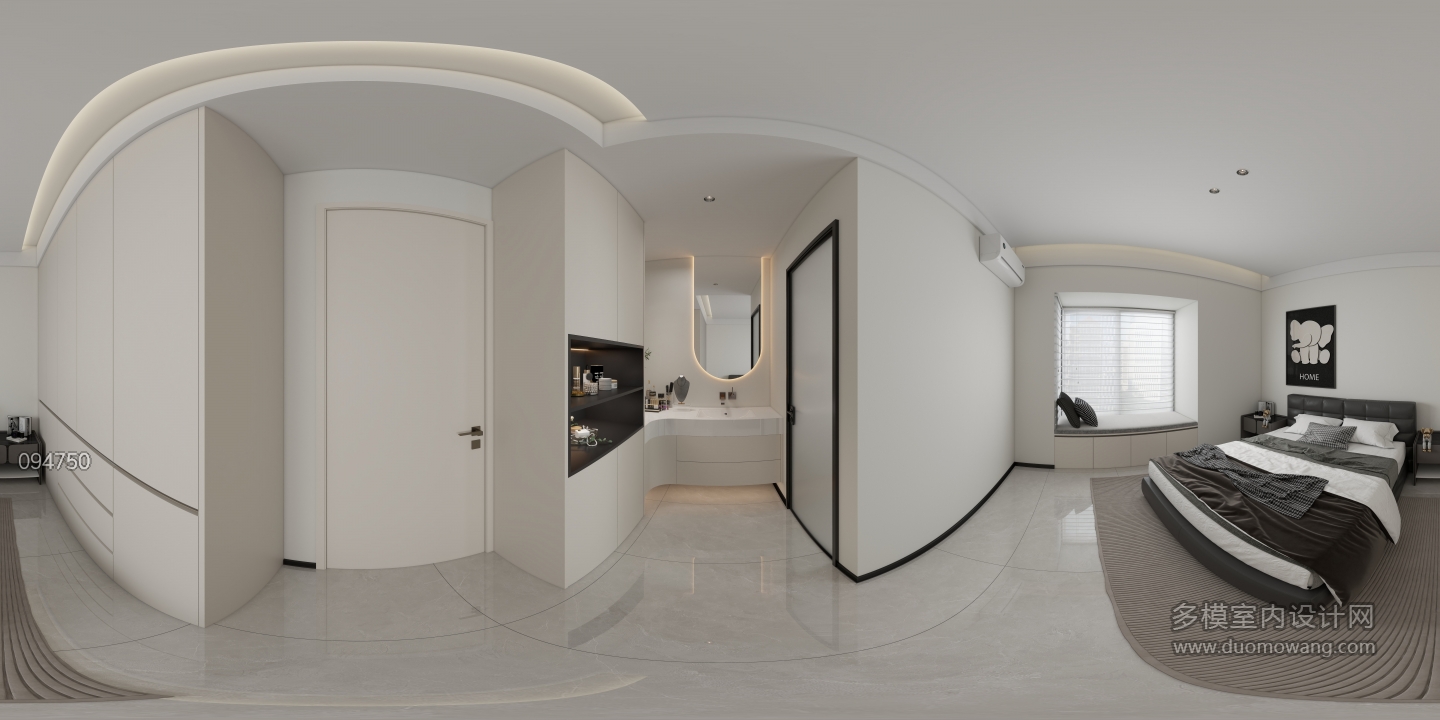 现代极简-主卫干区