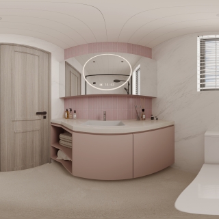 现代简约主卫全景