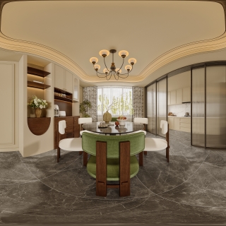 法式客餐厅全景