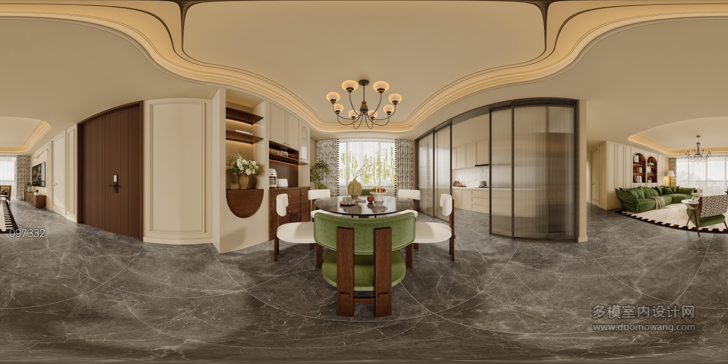 法式客餐厅全景