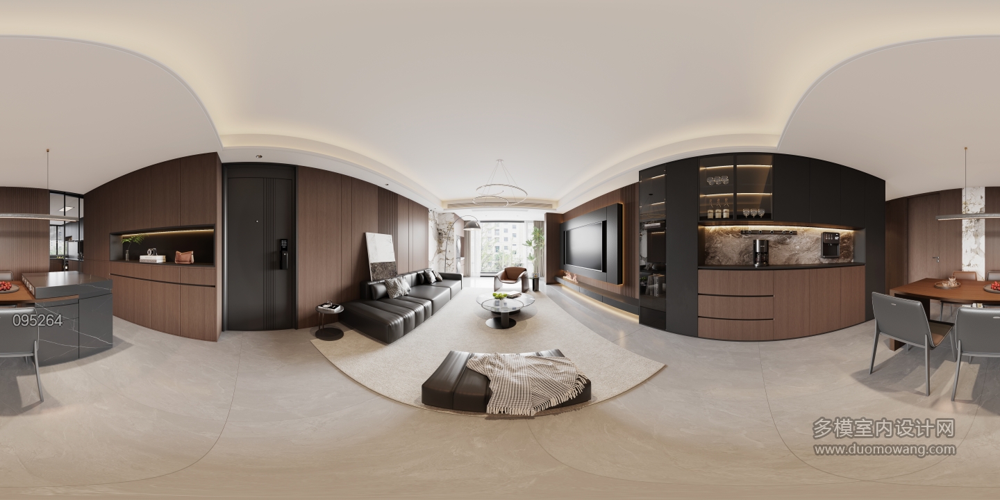 1现代意式客餐厅全景