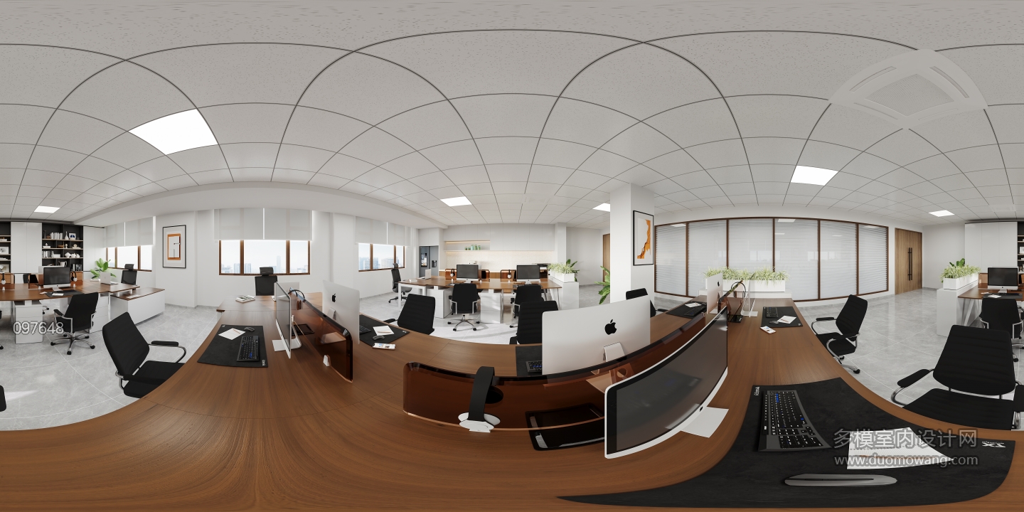 现代办公室全景