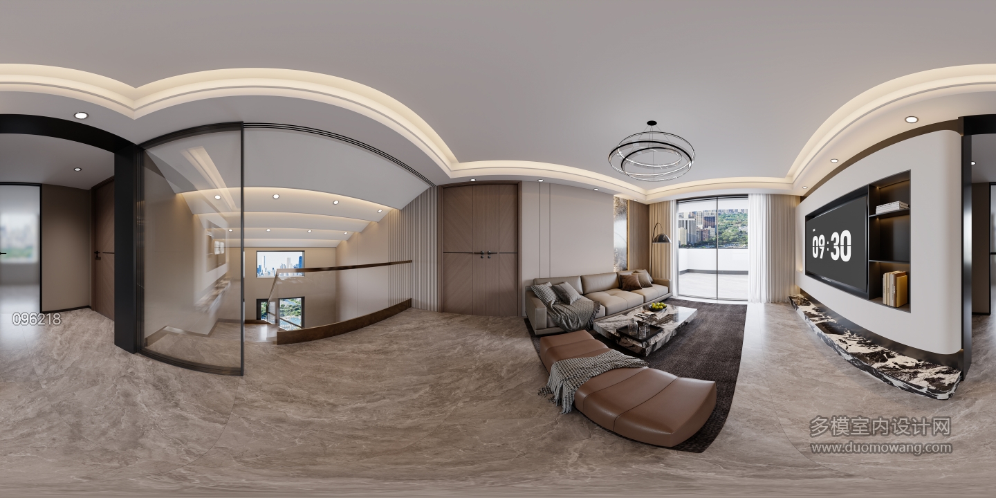 意式 3楼客厅全景