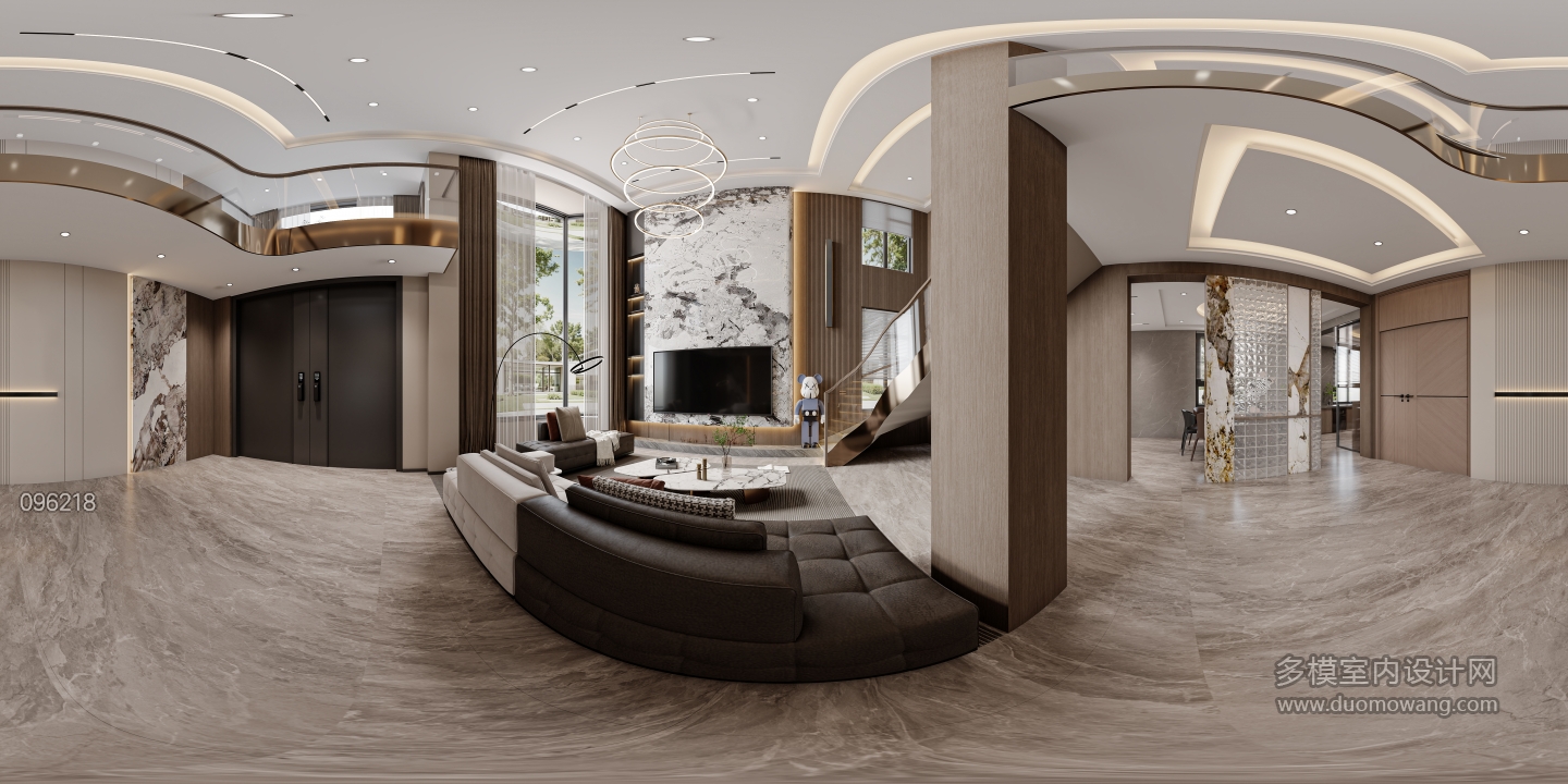 意式1楼 客厅全景