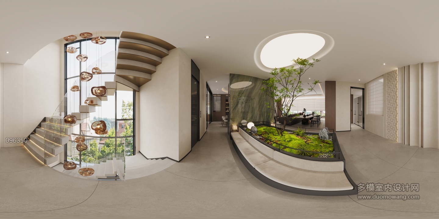 二楼楼梯间景观全景