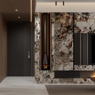 现代电视背景墙