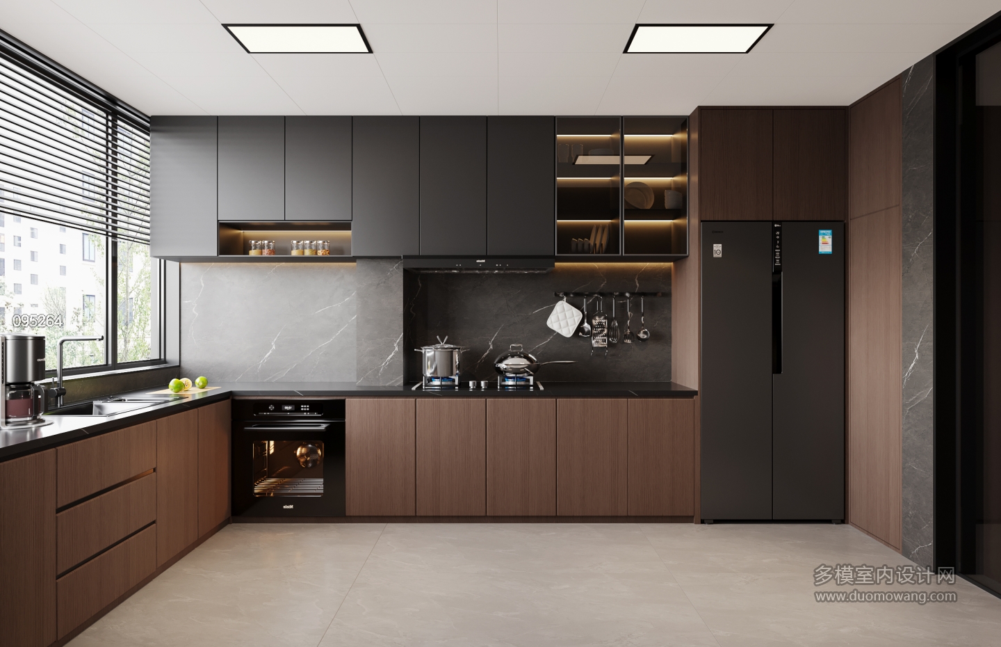 4现代意式厨房单张