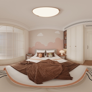 法式南次卧全景