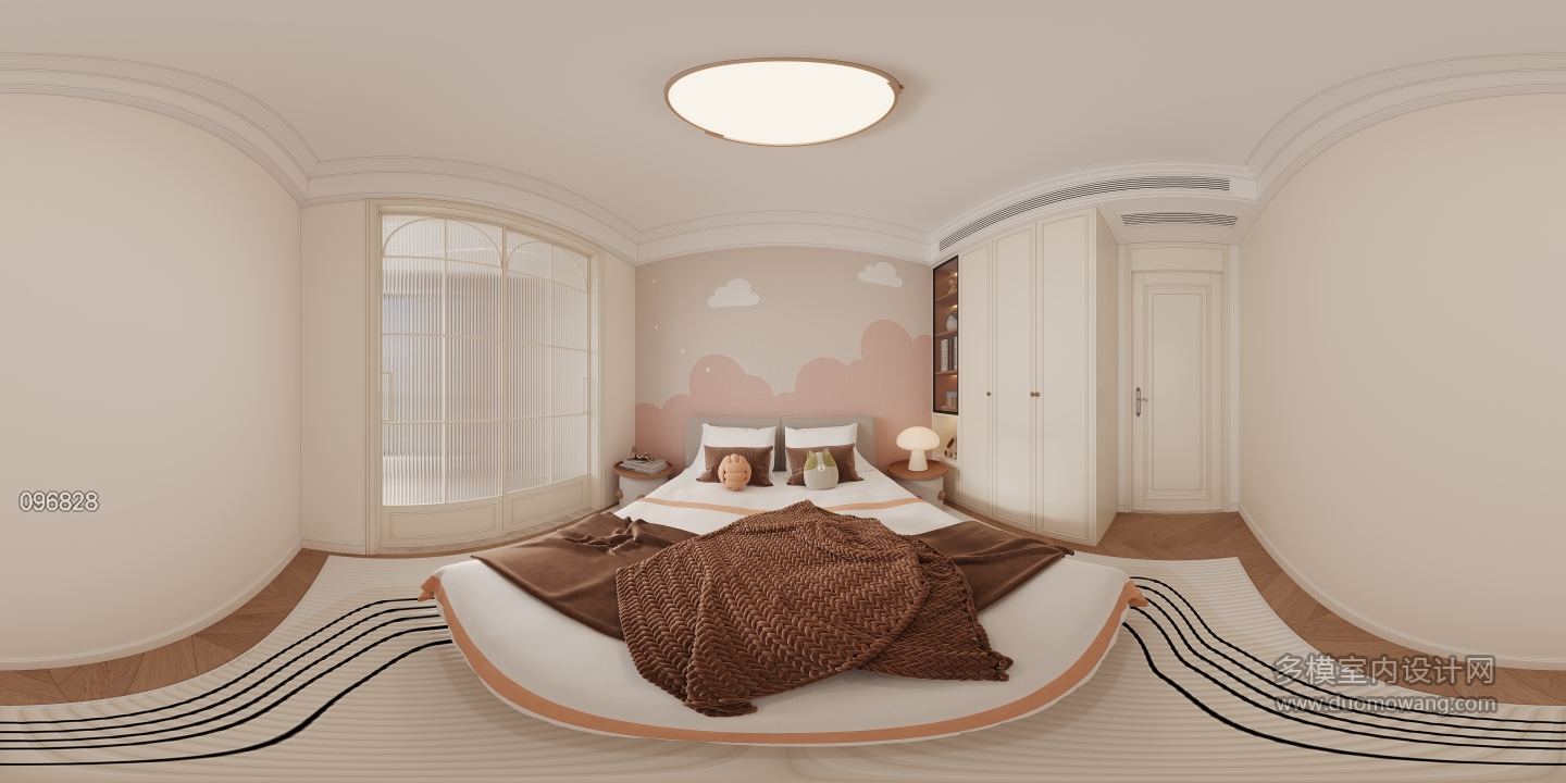 法式南次卧全景