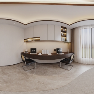 新中式三楼书房360