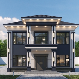 新中式别墅外观