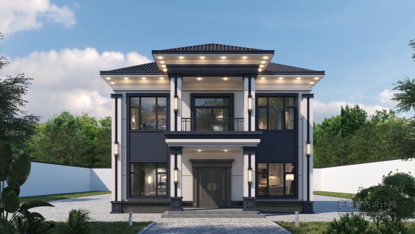 新中式别墅外观