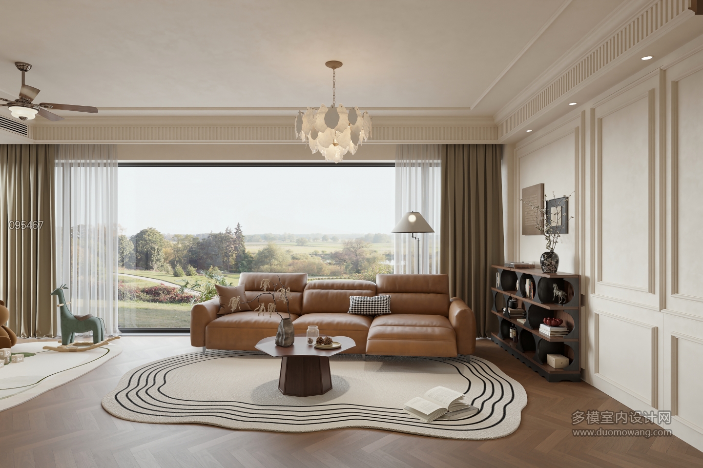 现代 中古风 客厅 单张2