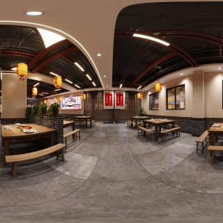 现代火锅店全景C