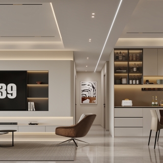 现代电视背景特写