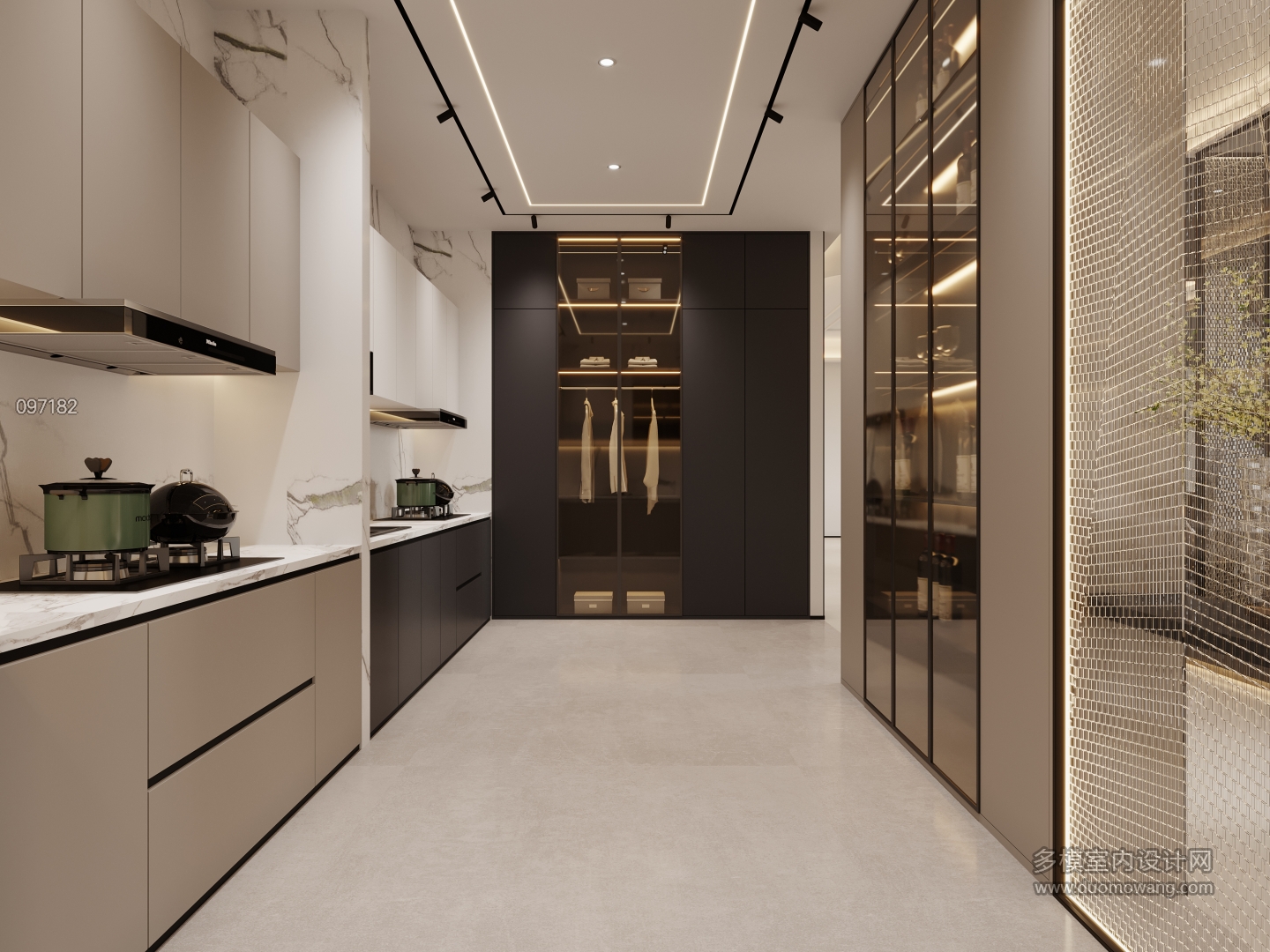 现代柜体展区A特写