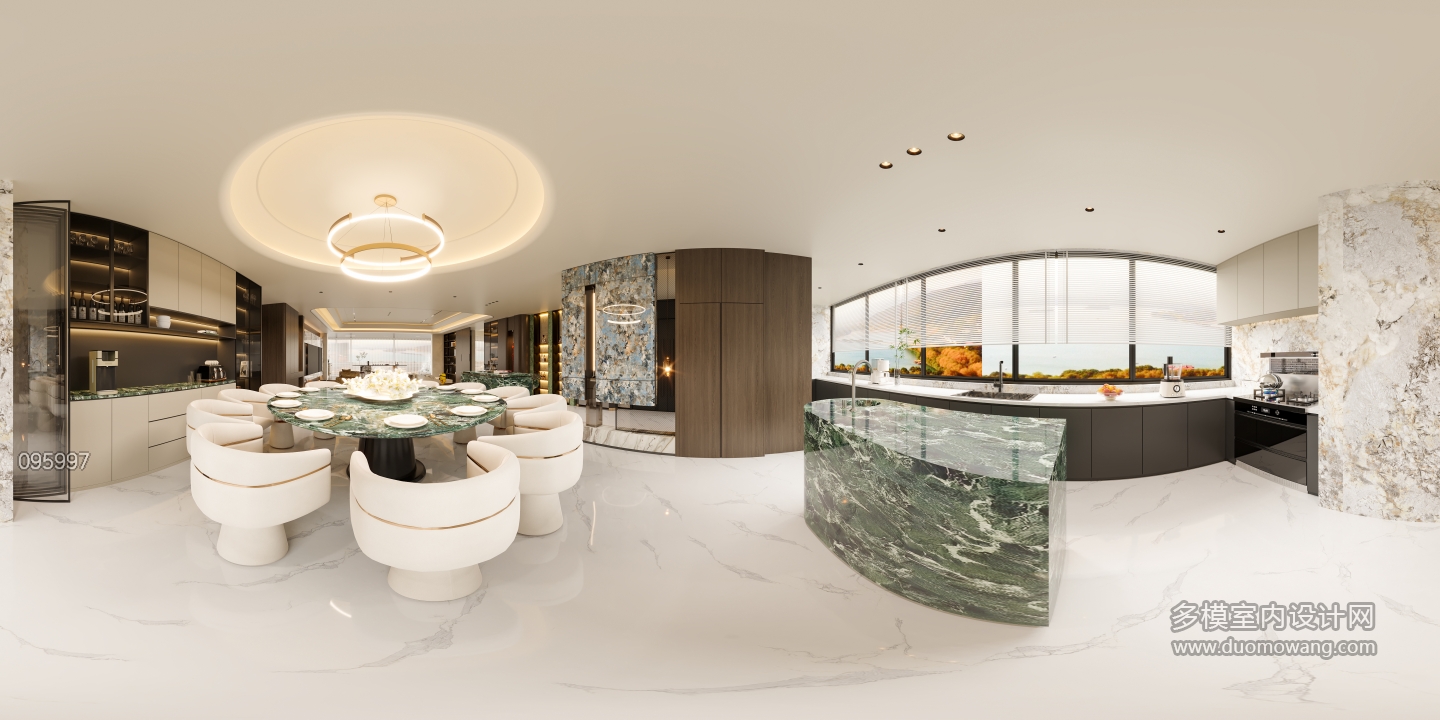 现代餐厅全景