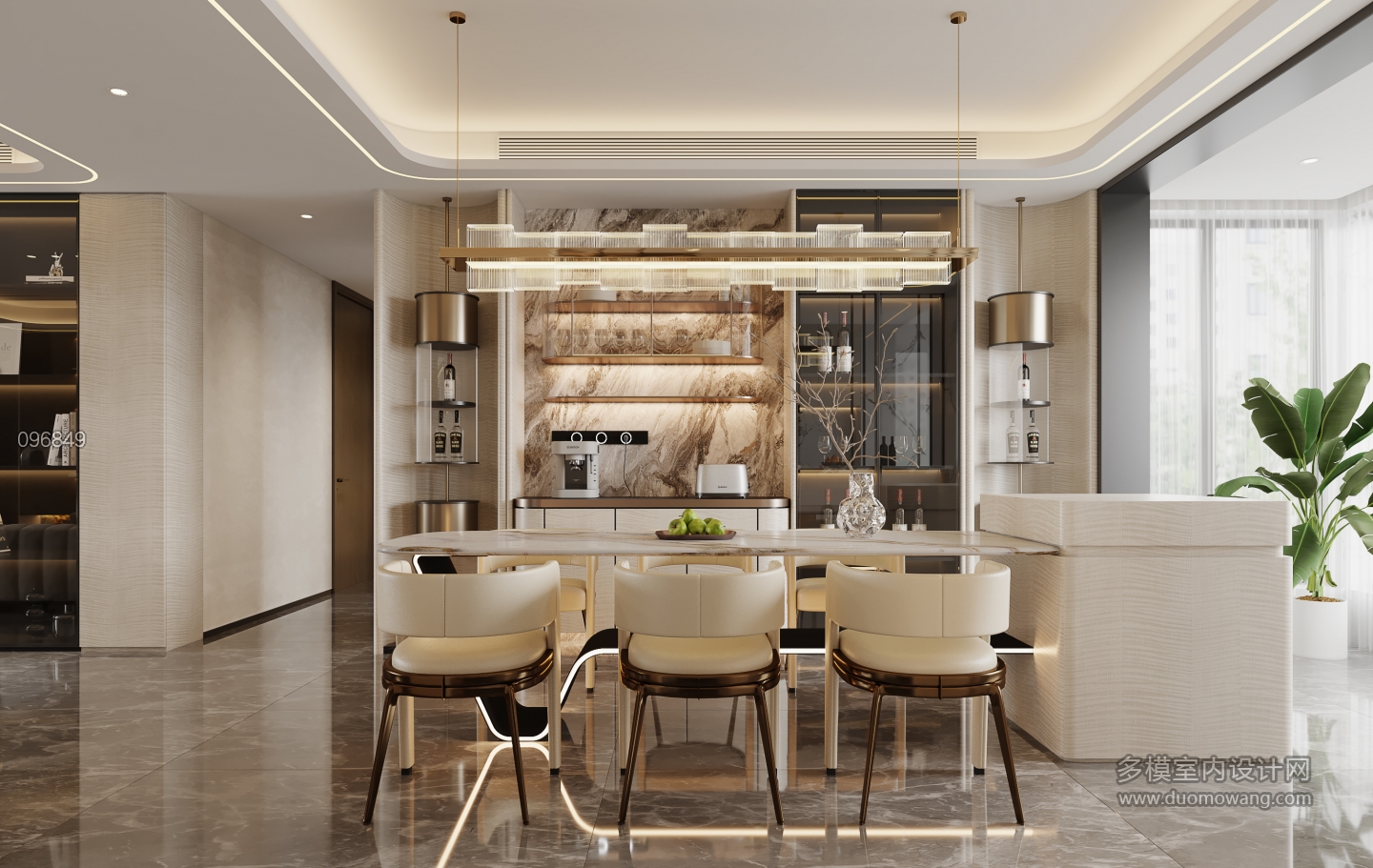 现代轻奢餐厅静态