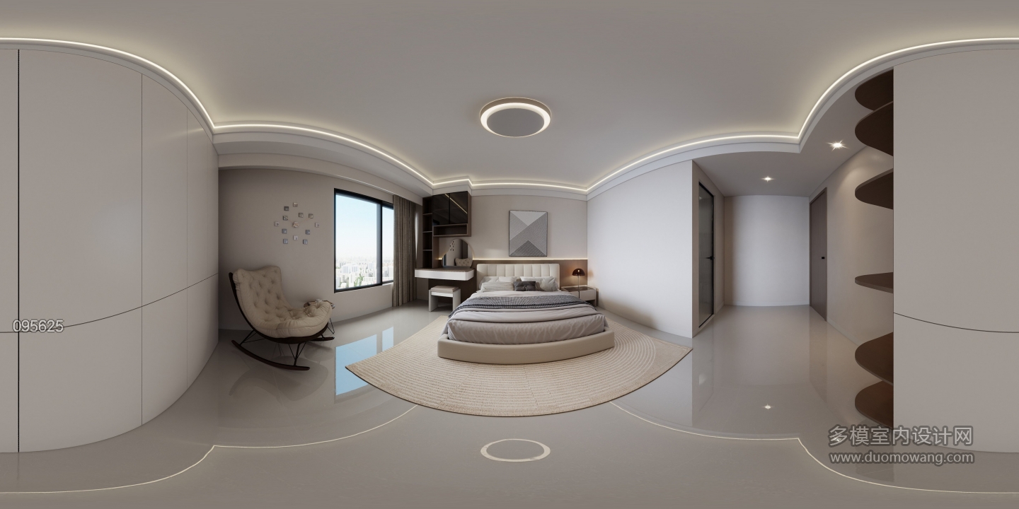 现代卧室 (3)