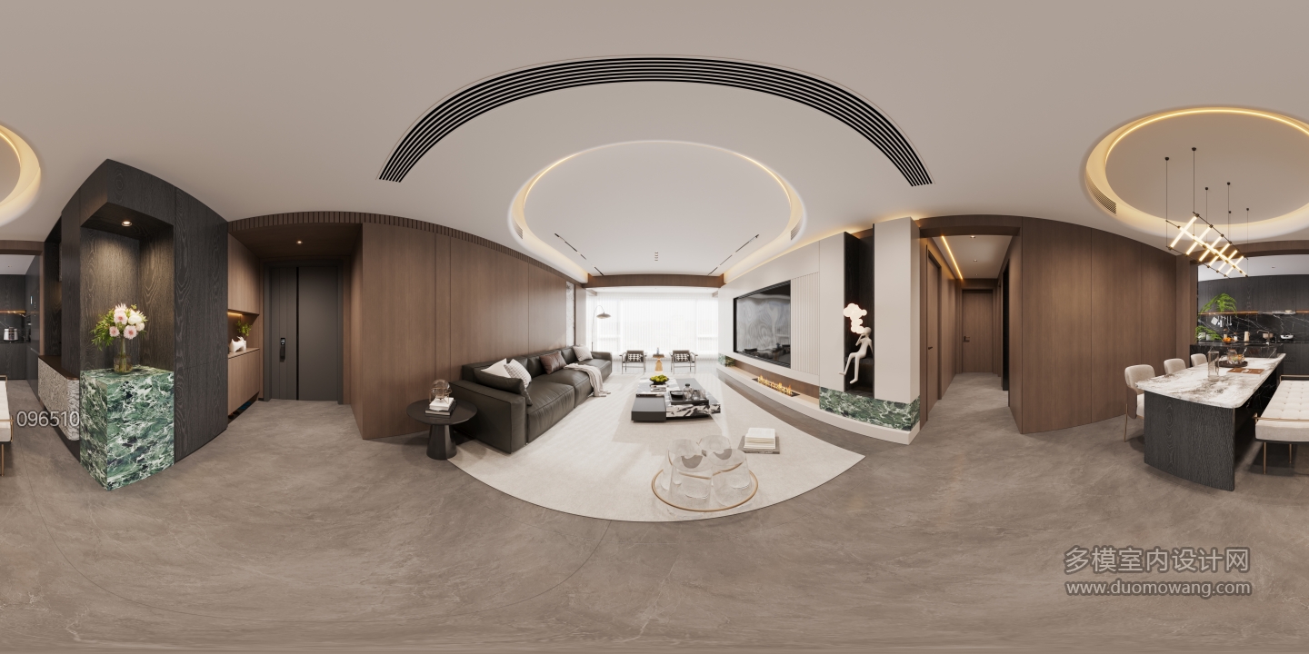 现代客餐厅全景1