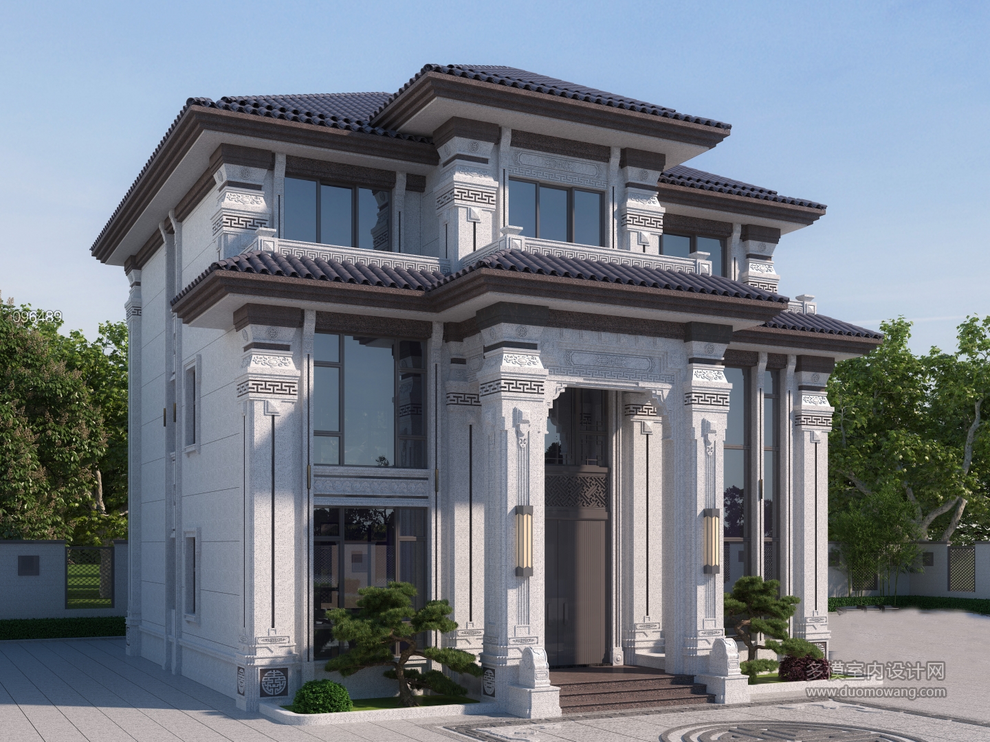 901水晶白麻别墅别墅透视-995