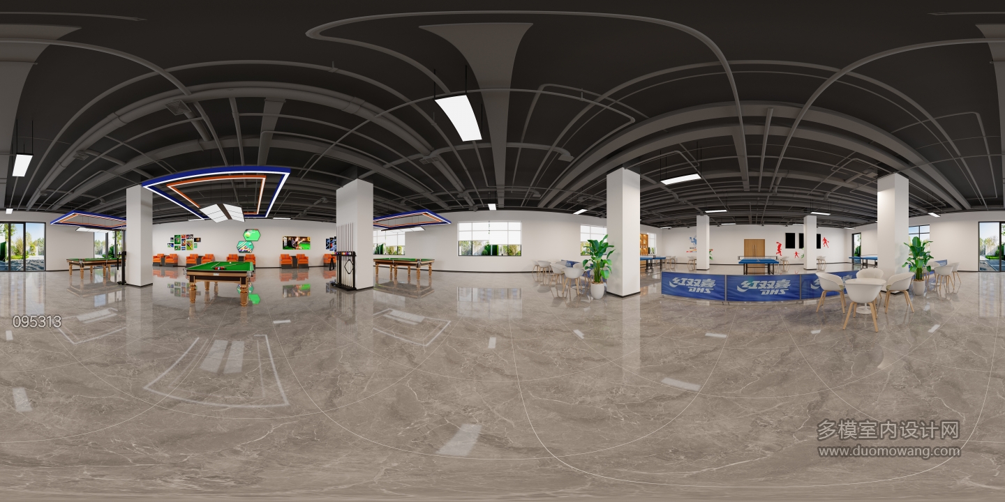 现代活动室全景