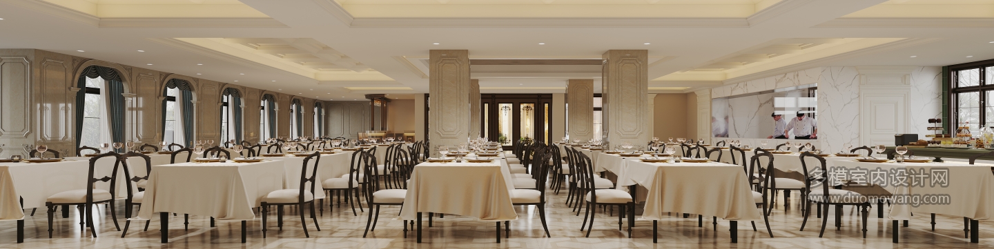 欧式一层餐厅三
