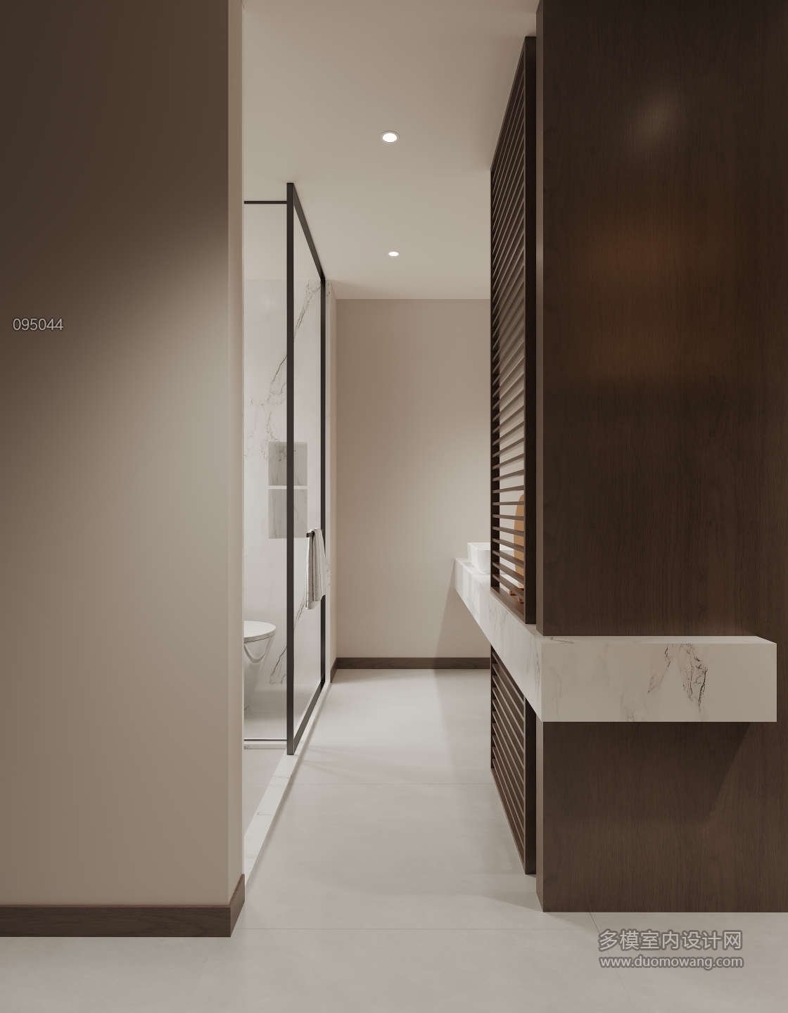 现代主卧卫生间干区