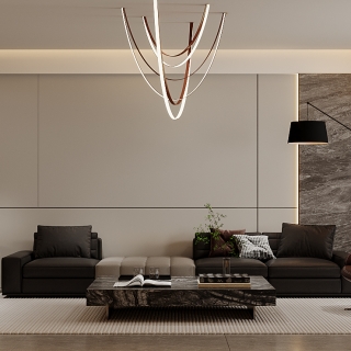 现代-客厅特写2