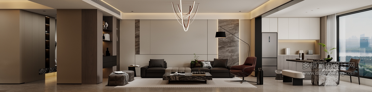 现代-客厅特写2