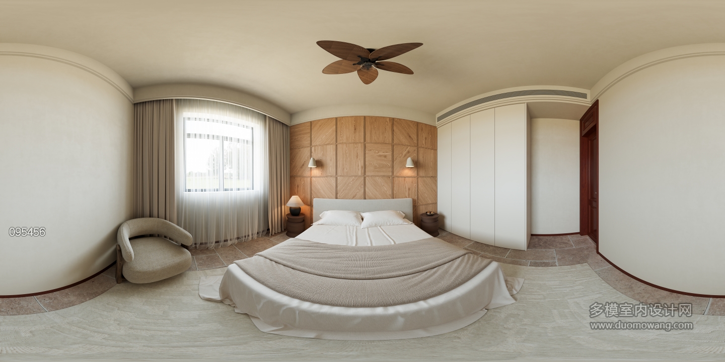 美式自然风次卧360