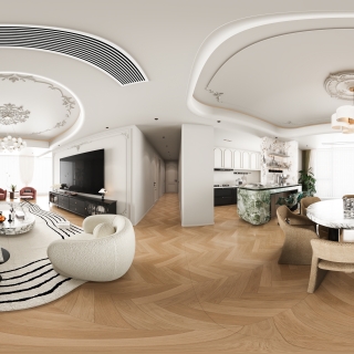 法式客餐厅全景