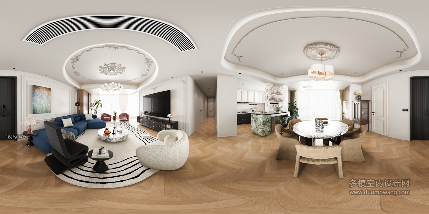 法式客餐厅全景