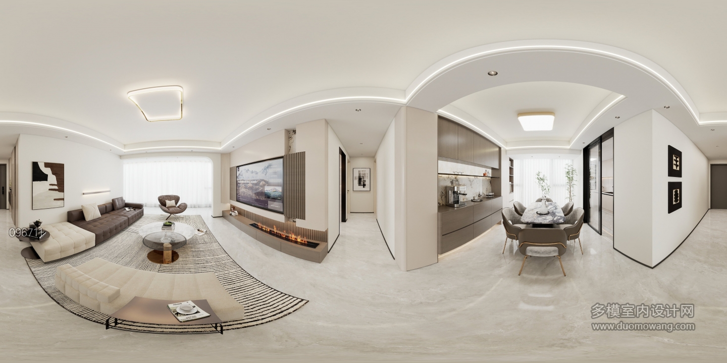 现代-客餐厅（方案三）