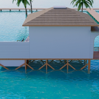 现代度假村外立面