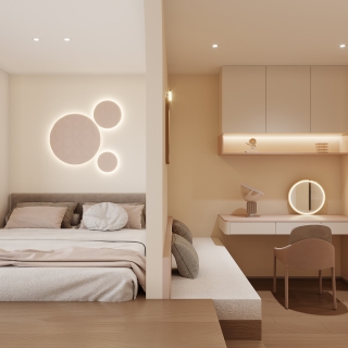 现代小女儿房特写