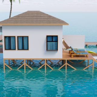 现代度假村外立面