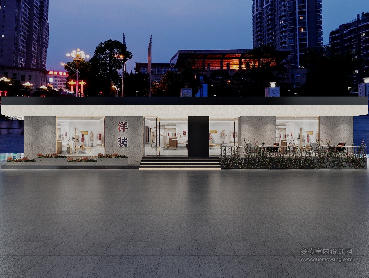 谢工服装店门头_1_互动式灯光混合