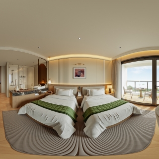 景迈酒店平面布置_全景